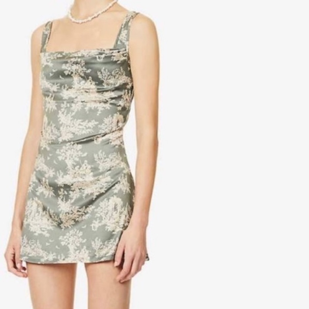 MIAOU Printed Corset Mini Dress in size small, brand NEW with tag still on